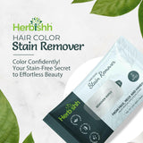 Pack of 5 Herbishh Hair Color Stain Remover Wipes .
