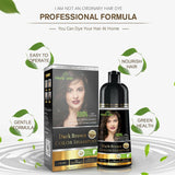 Dark Brown Hair Color Shampoo 500ml- Herbishh Hair Dye. Herbal formula