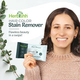 Pack of 5 Herbishh Hair Color Stain Remover Wipes .