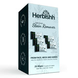Pack of 5 Herbishh Hair Color Stain Remover Wipes .