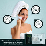 Pack of 5 Herbishh Hair Color Stain Remover Wipes .