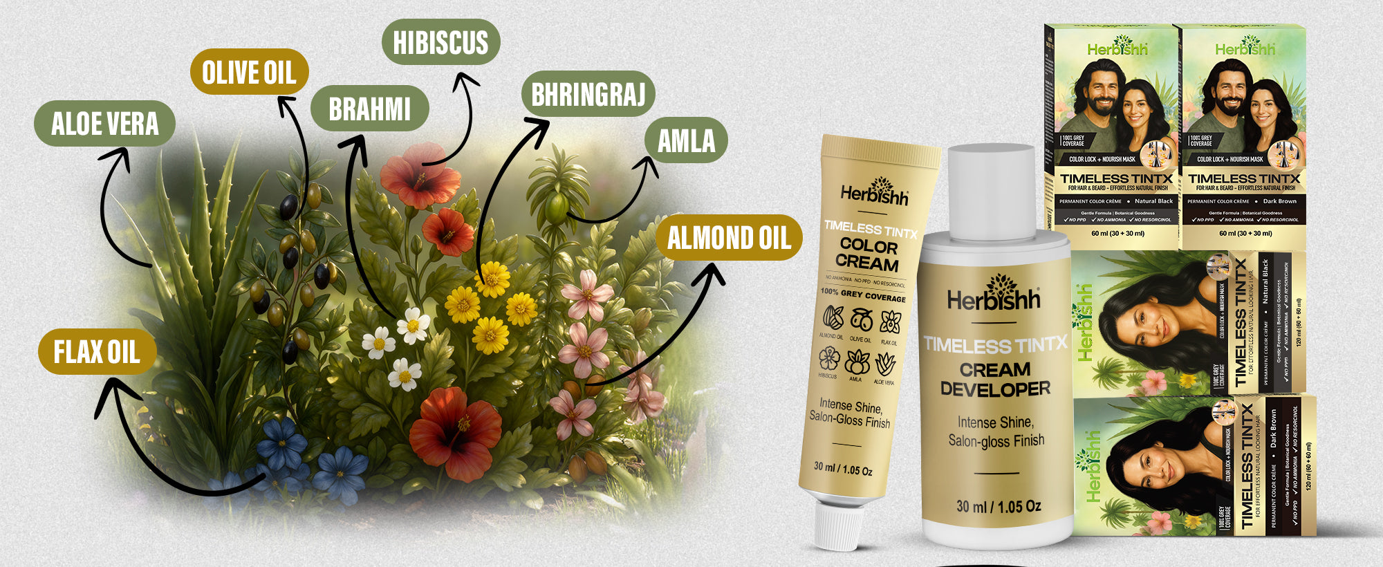 Timeless TintX Permanent Hair Color Cream- 60ml