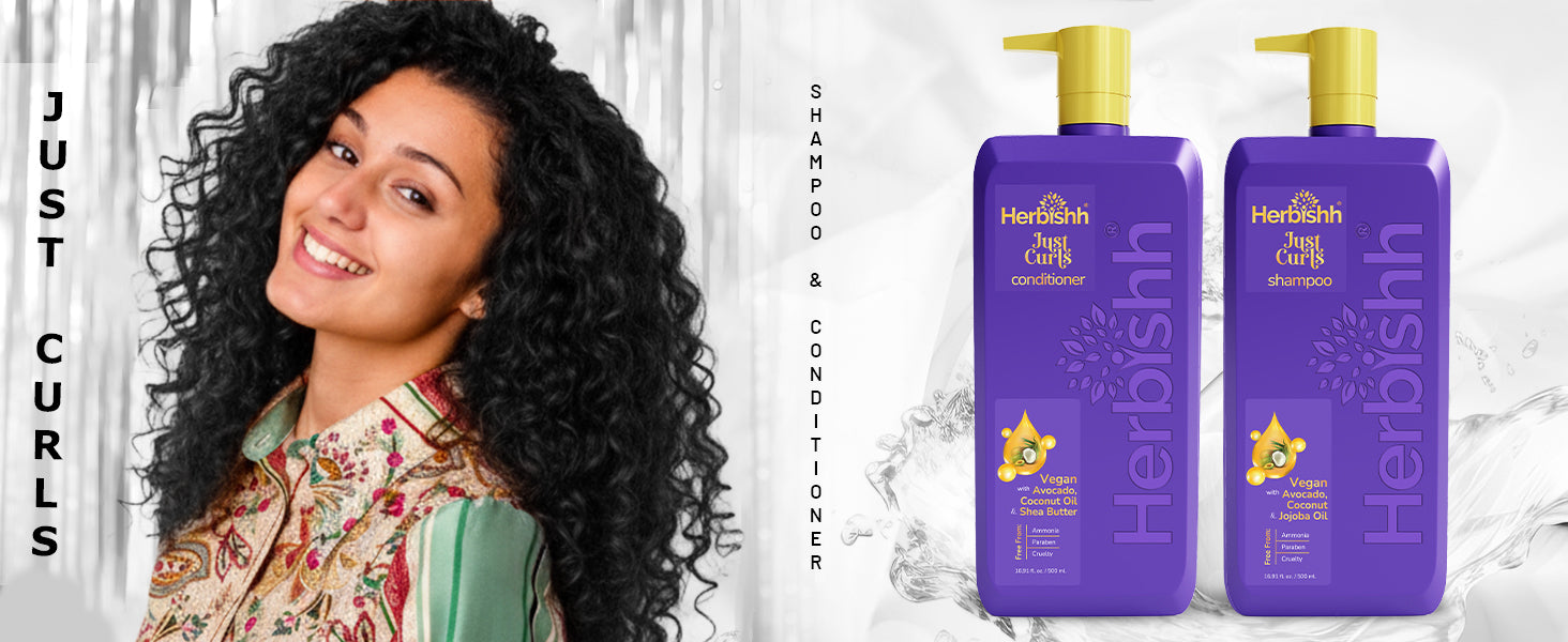 Just Curls Shampoo & Conditioner Set - Herbishh