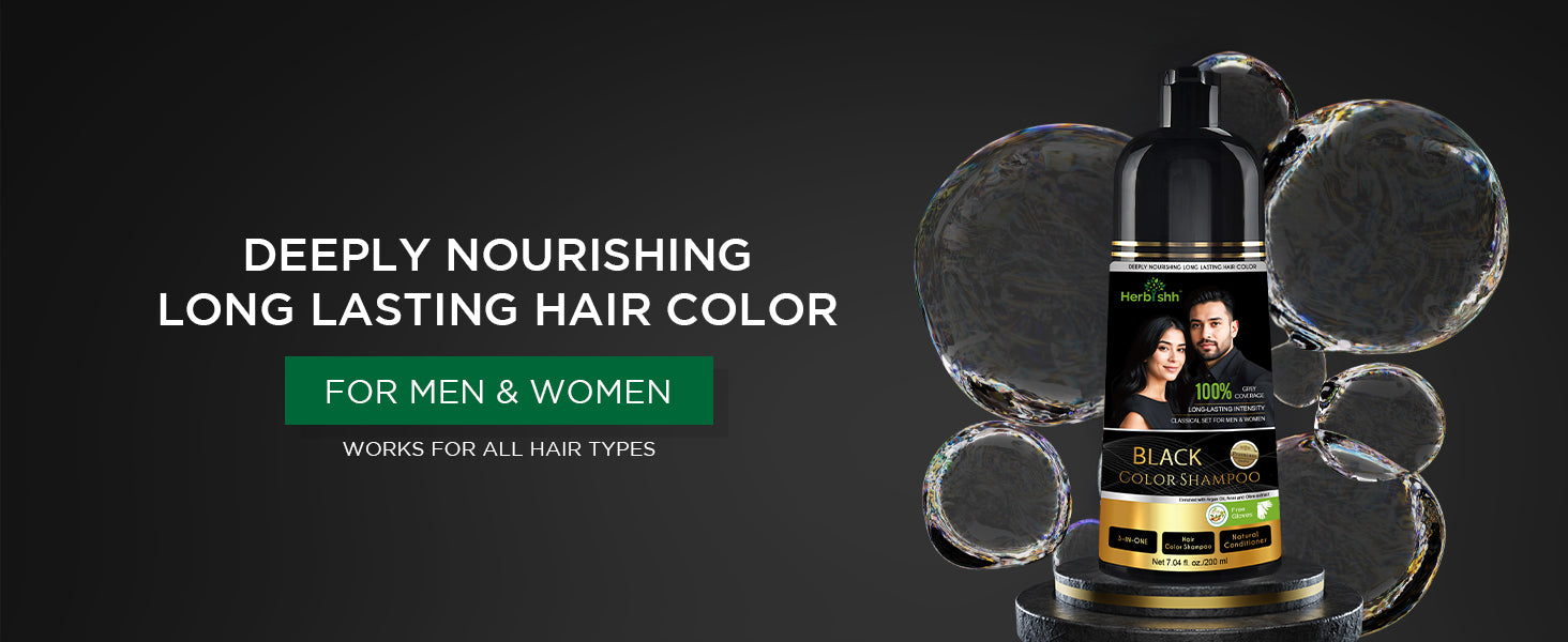 Hair Color Shampoo 200ml & Organic Argan Oil Serum