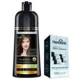 Combo of 500ml Hair Color Shampoo & Stain Remover Wipes Hair Dye.
