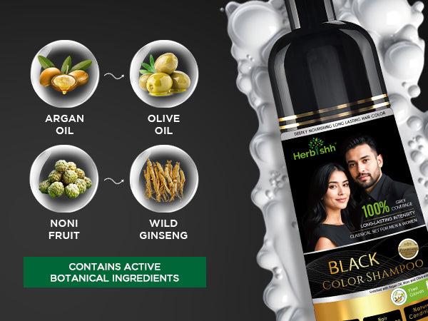 Black Hair Color Shampoo-200ml