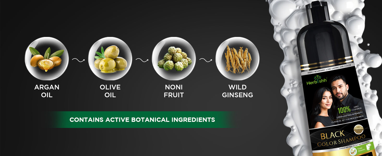 Black Hair Color Shampoo-200ml