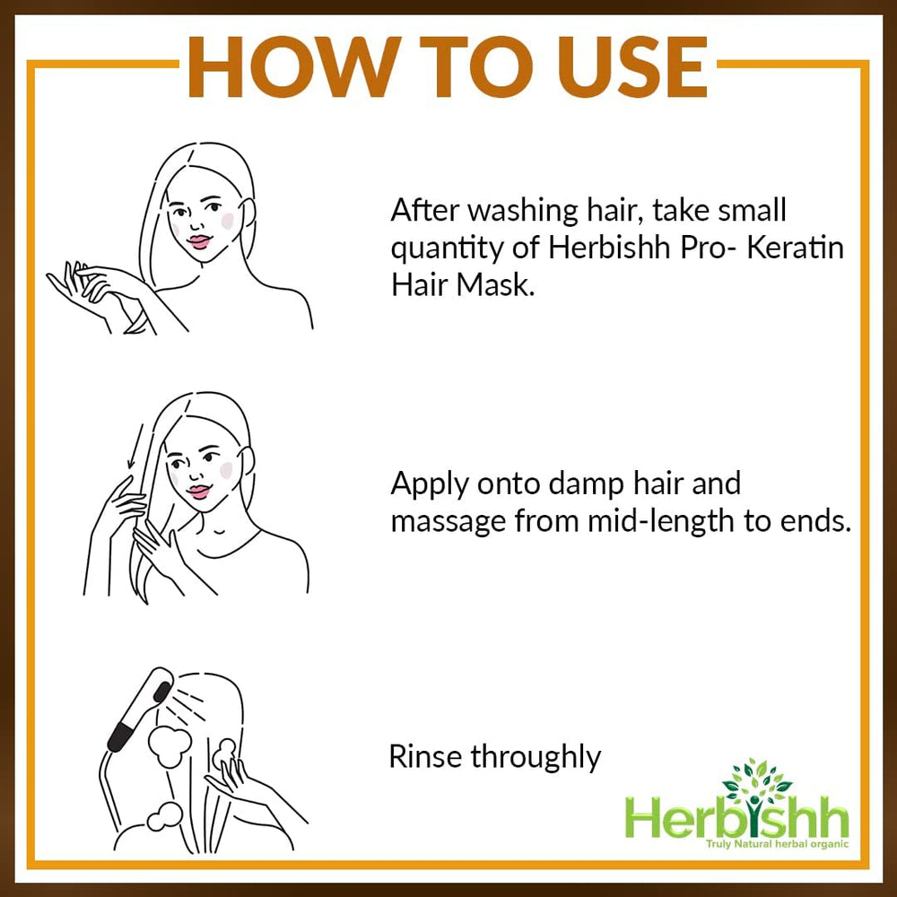 Herbishh Keratin Argan Hair Mask 25 ml hair mask.