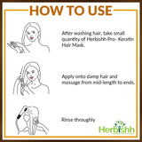 Herbishh Keratin Argan Hair Mask 25 ml hair mask.