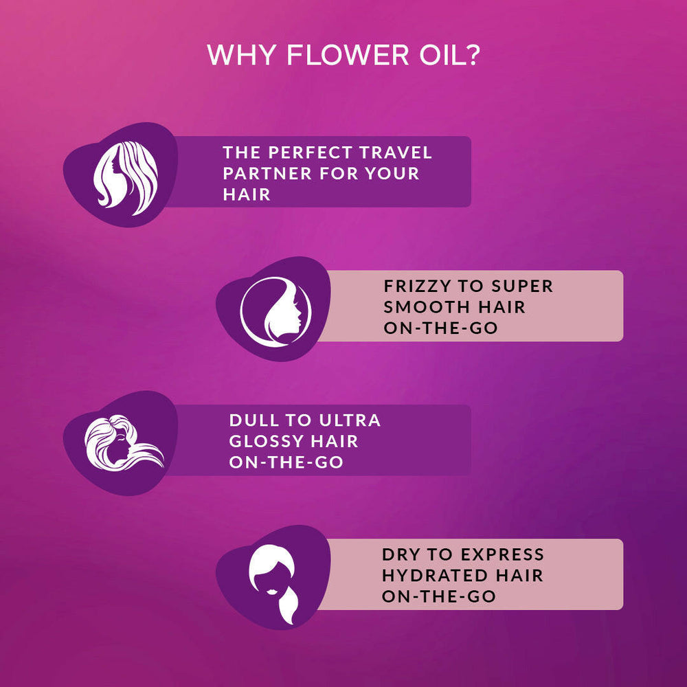 Essential Care Flower Hair Serum - Herbishh Hair Oil.