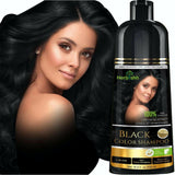 Herbishh Black Hair Color Shampoo-500ml Hair Dye.