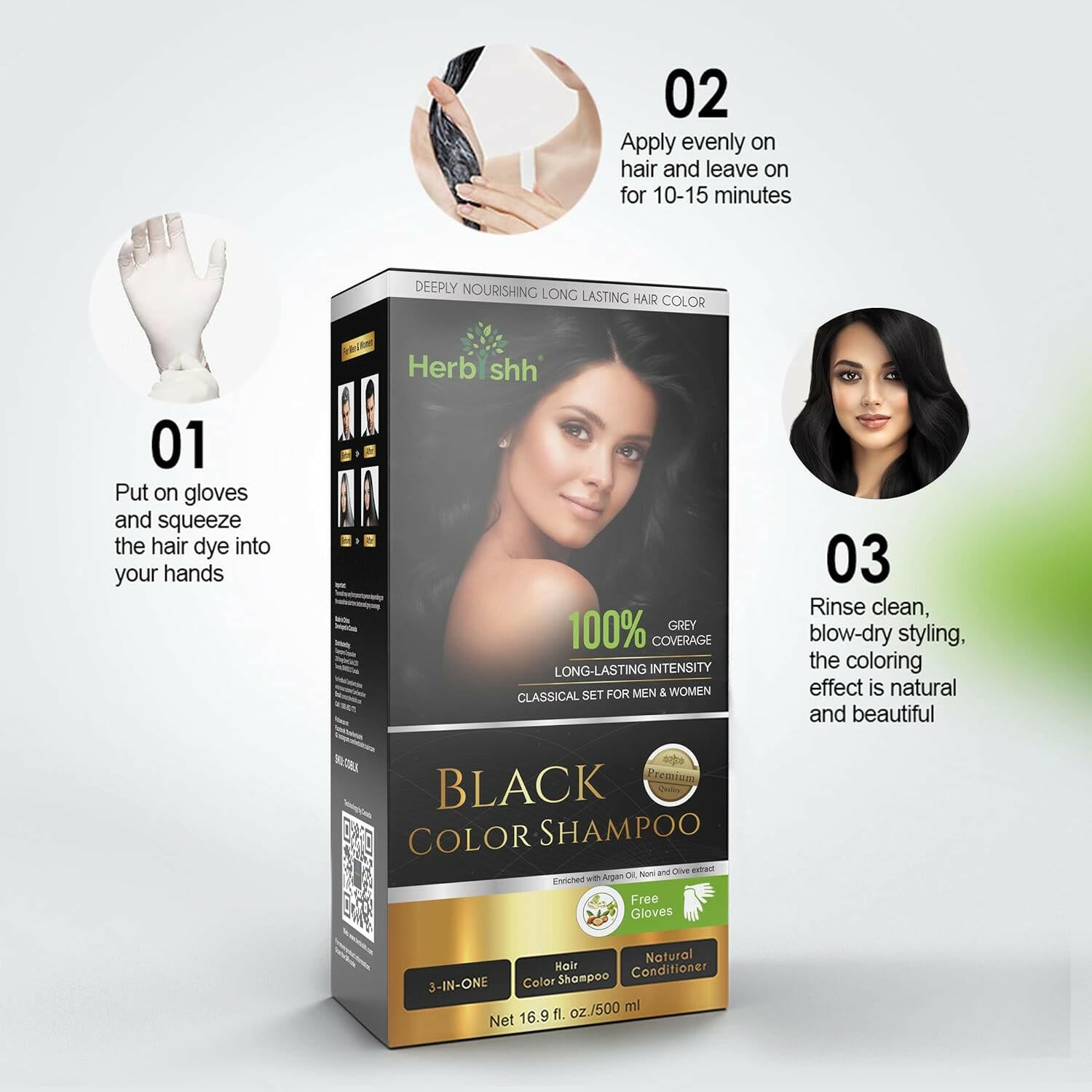 Gray Free Hair Combo - Herbishh Hair Dye.