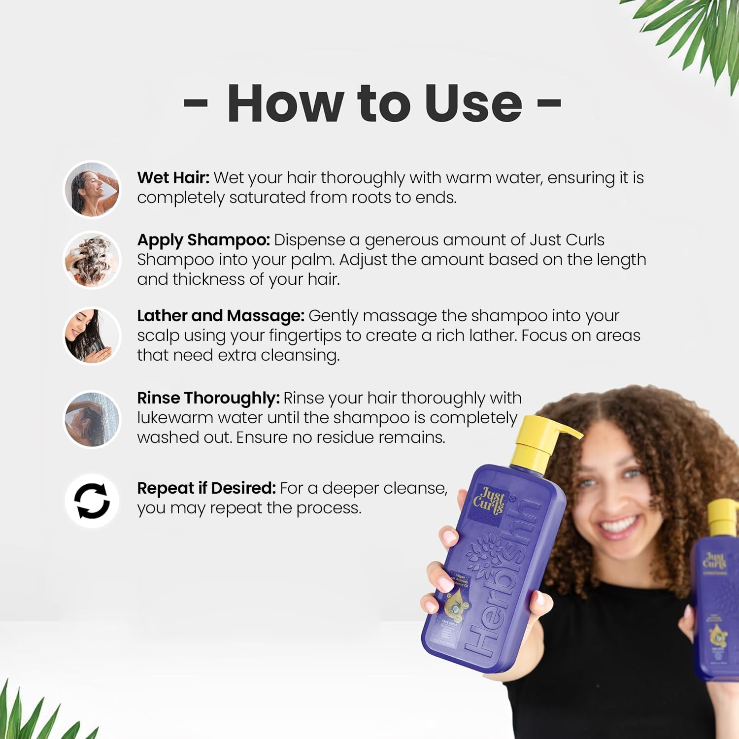 Just Curls Shampoo-Herbishh