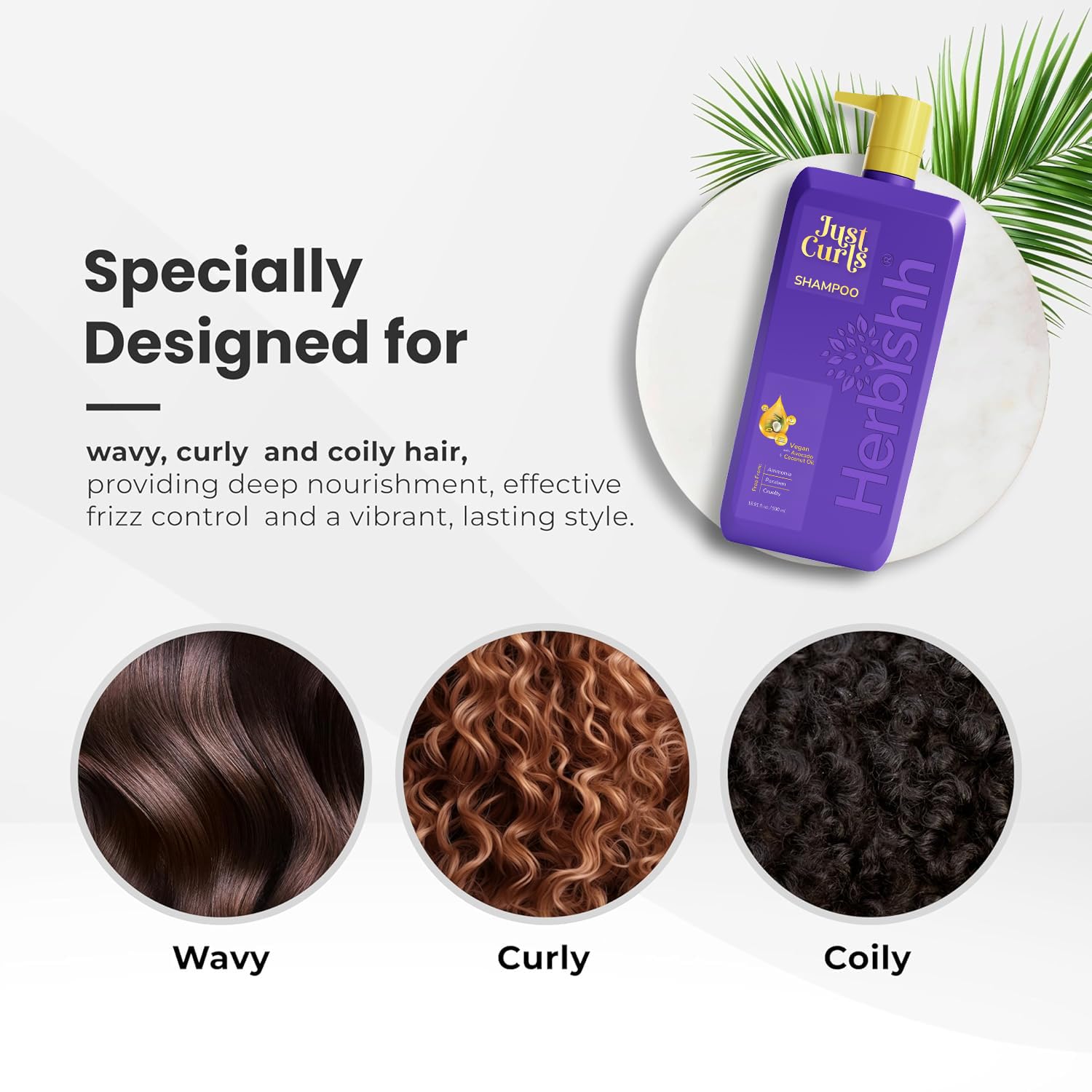 Just Curls Shampoo-Herbishh