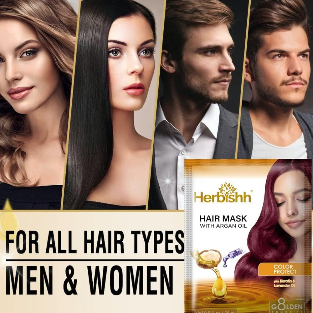 Herbishh Keratin Argan Hair Mask 25 ml hair mask.