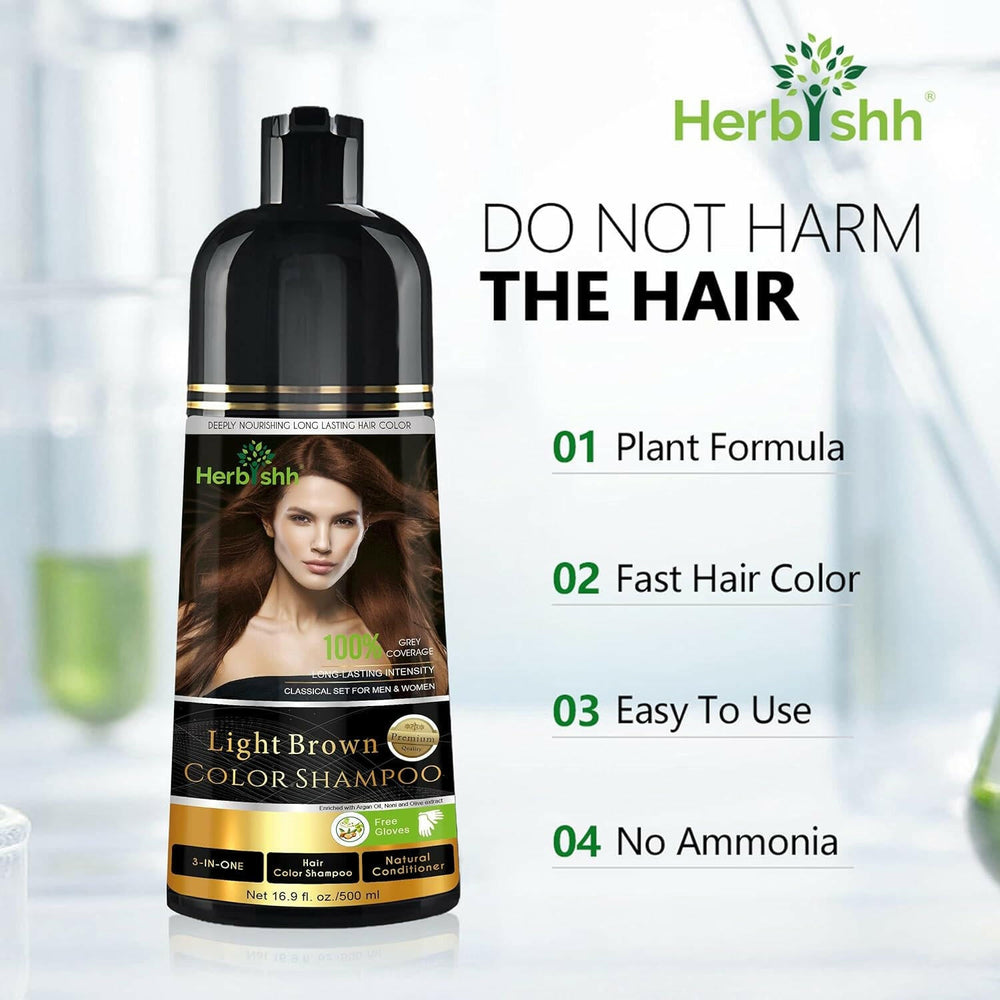 Buy 2 Light Brown Hair Color Shampoo Herbal formula