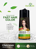 Dark Brown PPD Free Hair Color Shampoo - Herbishh