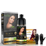 Herbishh Black Hair Color Shampoo-500ml Hair Dye.
