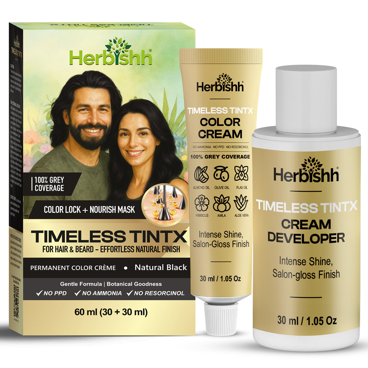 Timeless TintX Permanent Hair Color Cream- 60ml