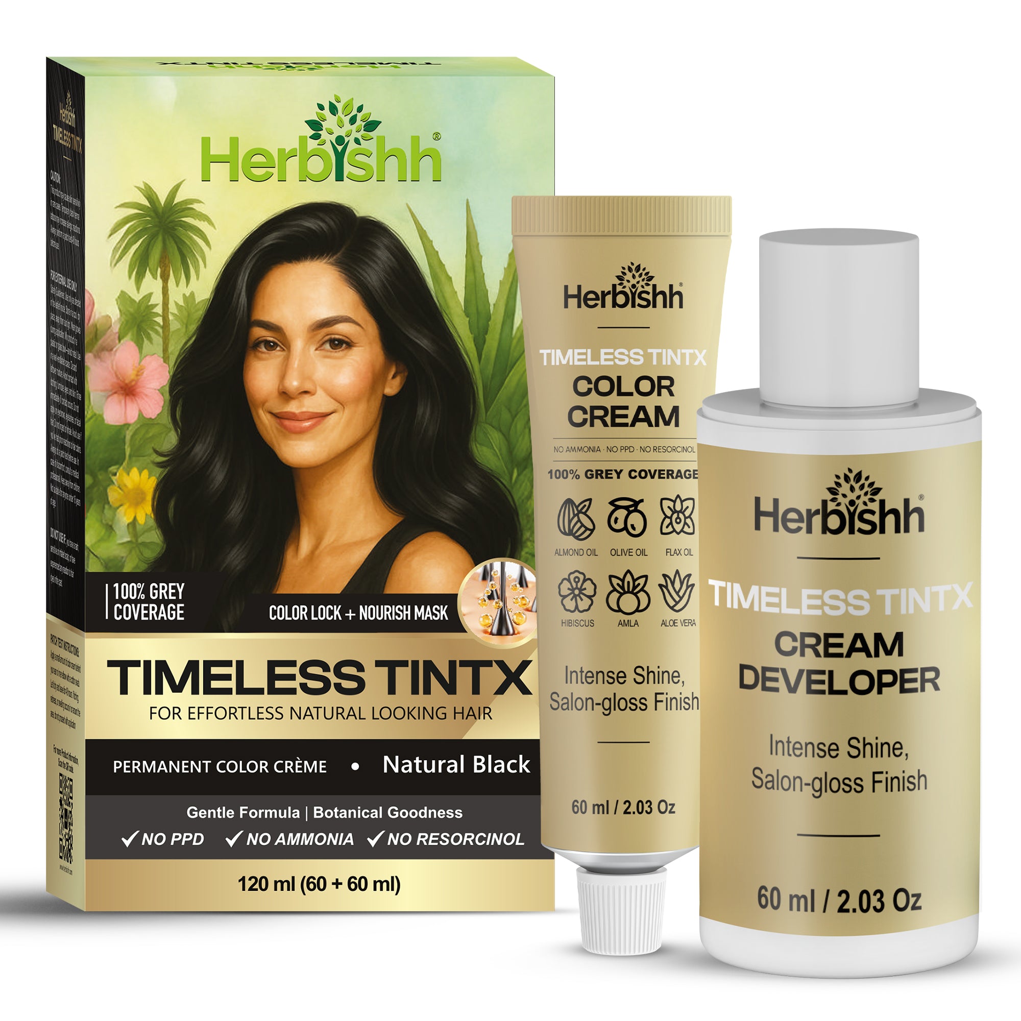 Timeless TintX Permanent Hair Color Cream- 120ml
