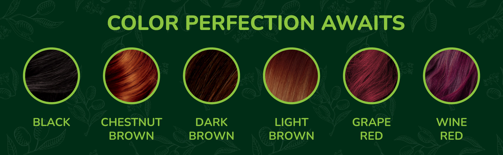 Dark Brown Color Shampoo 10 Sachets - Herbishh