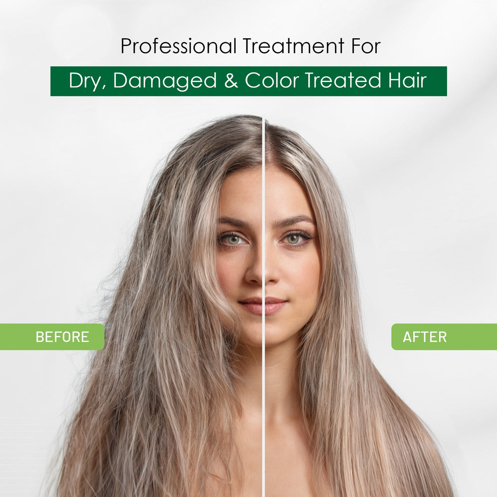 100 Gm Herbishh  Keratin Argan Hair Mask hair mask before and after 
