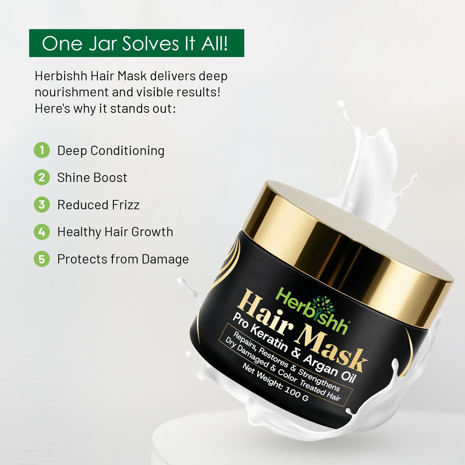 Pro Keratin Argan Hair Mask- 100 Gm