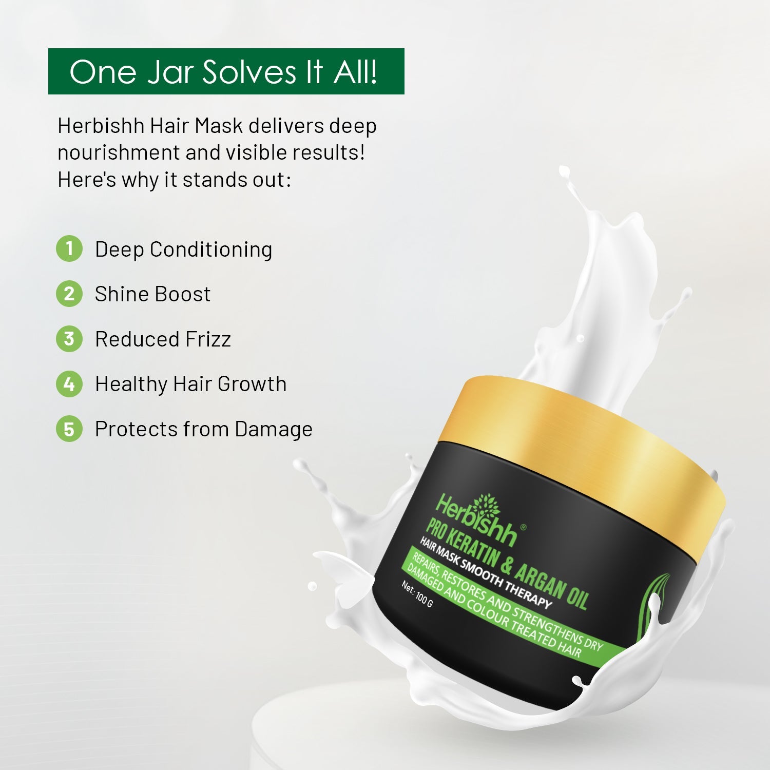 Pro Keratin Argan Hair Mask- 100 Gm +  Argan Hair Oil