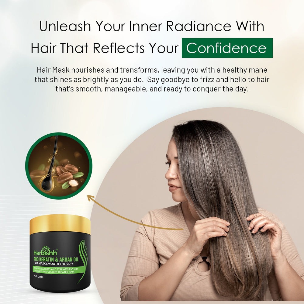200 Gm Herbishh  Keratin Argan Hair Mask hair mask confidence booster 