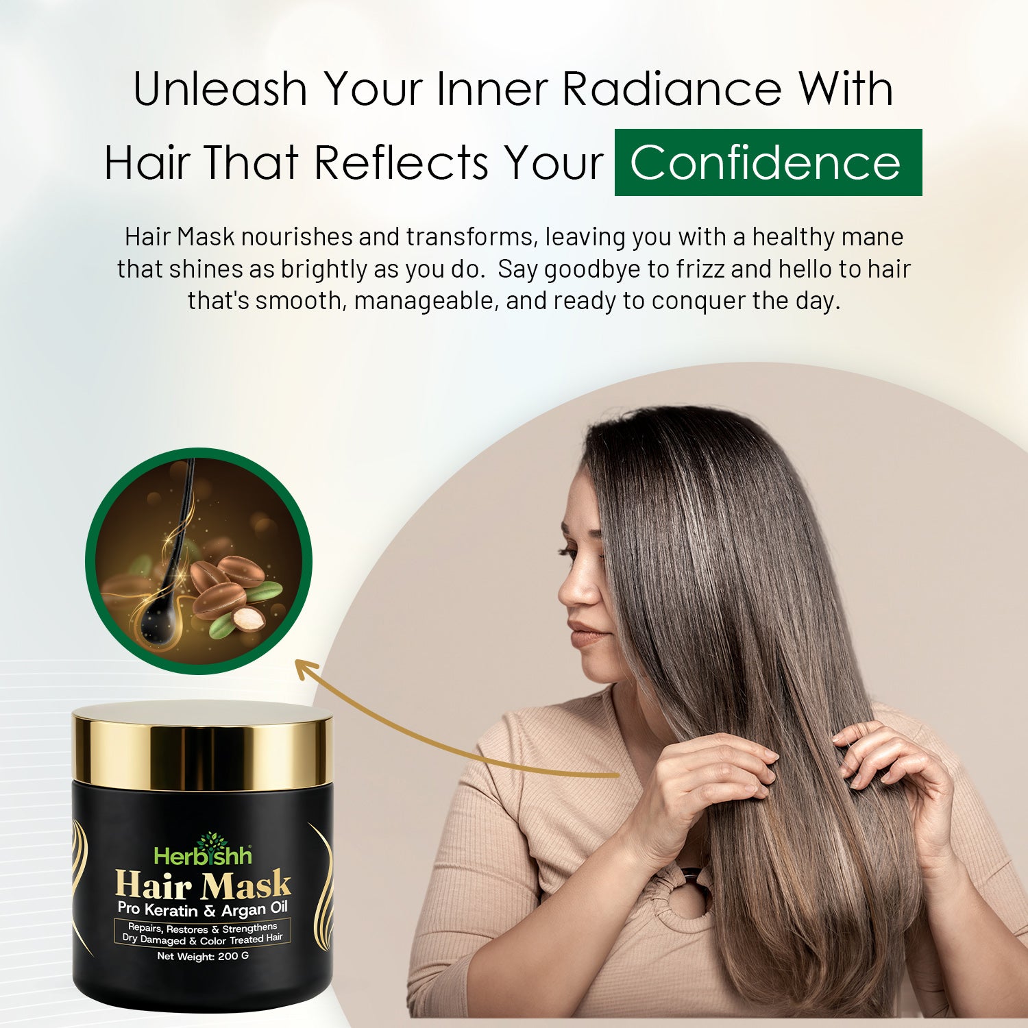 Pro Keratin Argan Hair Mask -200 Gm