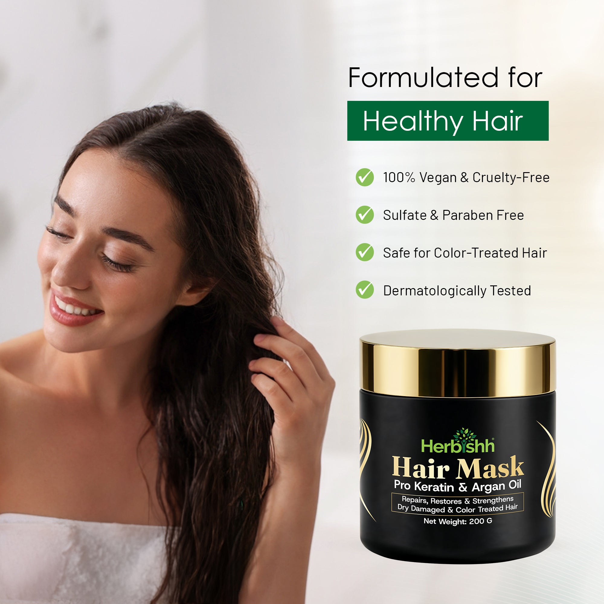 Pro Keratin Argan Hair Mask -200 Gm