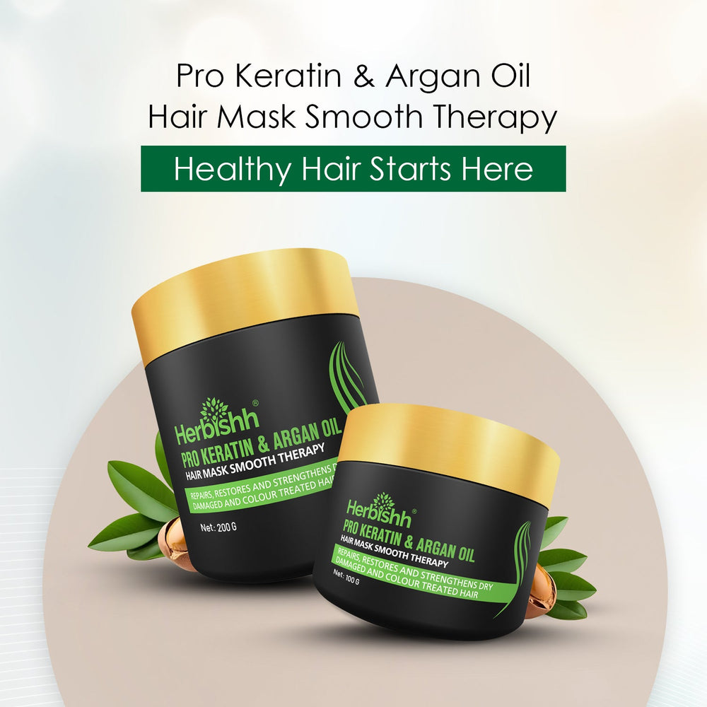 100 Gm Herbishh  Keratin Argan Hair Mask hair mask smooth therapy 