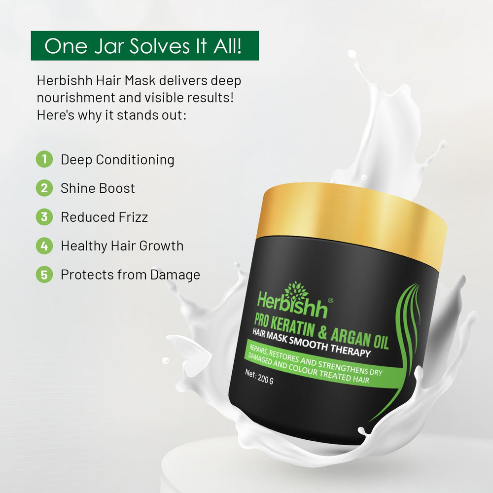 2pcs Herbishh Argan Hair Mask Cream.