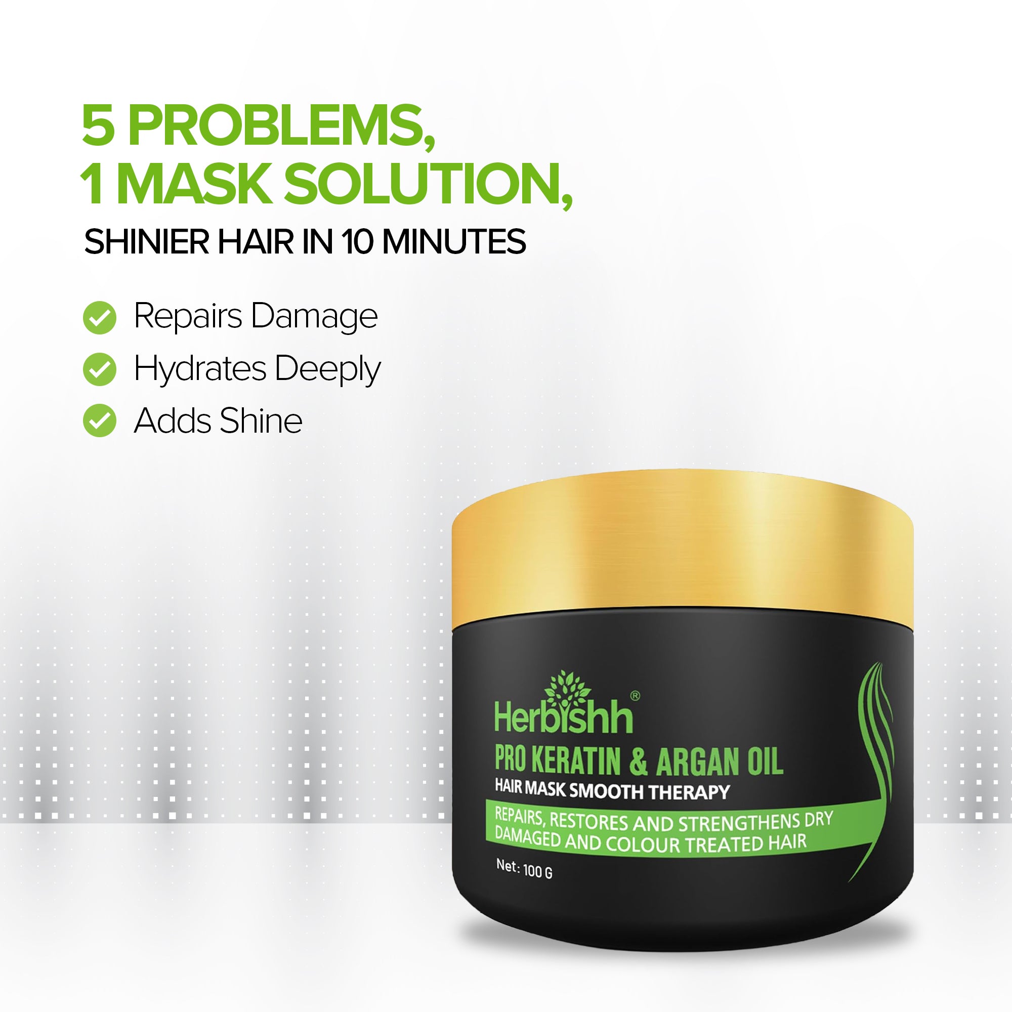 Pro Keratin Argan Hair Mask- 100 Gm +  Argan Hair Oil