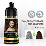 Light Brown Hair Color Shampoo-500ml