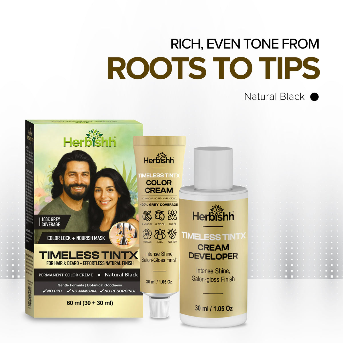 Timeless TintX Permanent Hair Color Cream- 60ml