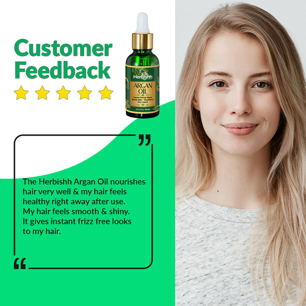 Herbishh Organic Argan Hair Oil Hair Oil.