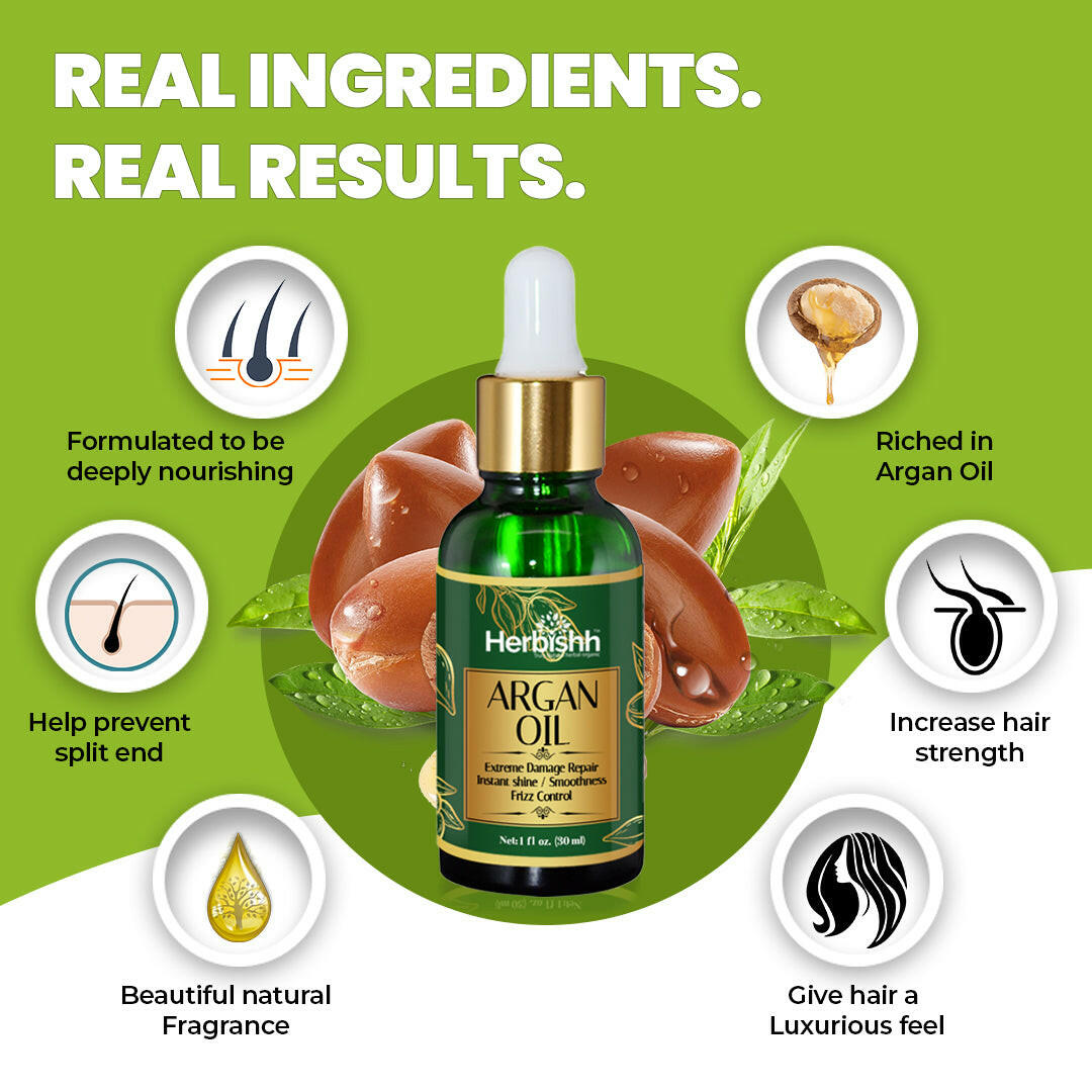 Oil You Need is Love .Organic Argan Hair Oil - Herbishh