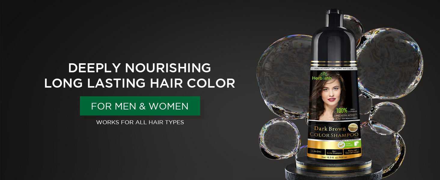 Dark Brown Hair Color Shampoo- 500ml