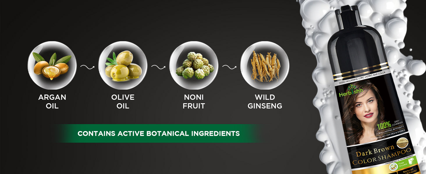 Dark Brown Hair Color Shampoo- 500ml