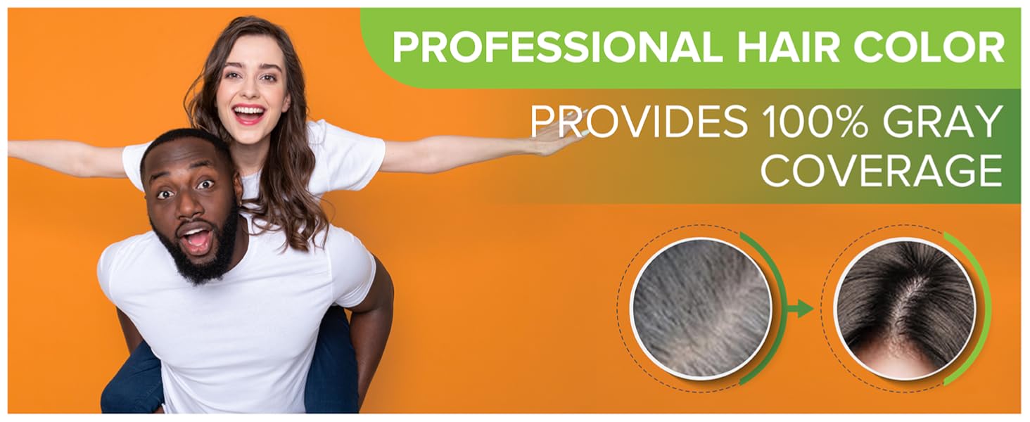 Dark Brown PPD Free Hair Color Shampoo - Herbishh