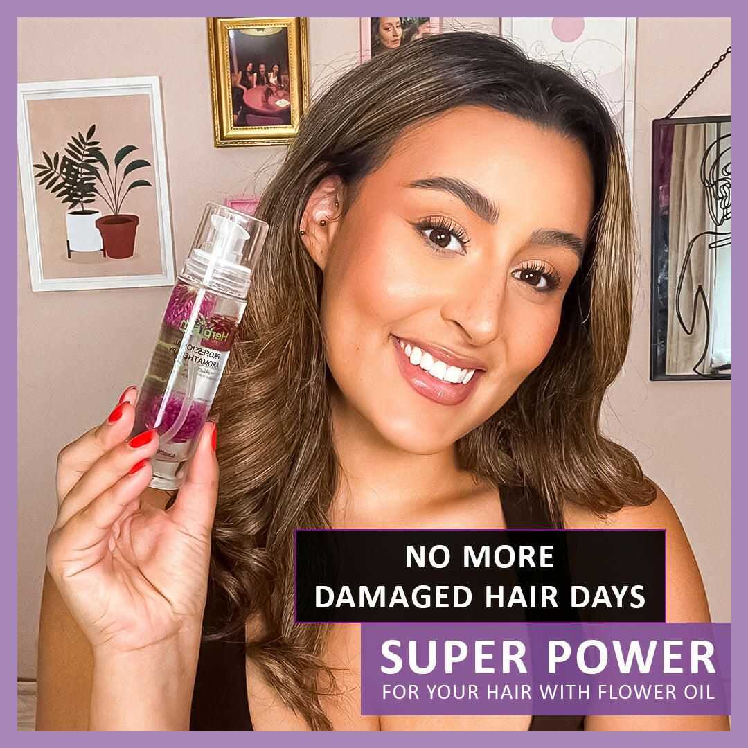 Essential Care Flower Hair Serum - Herbishh Hair Oil.