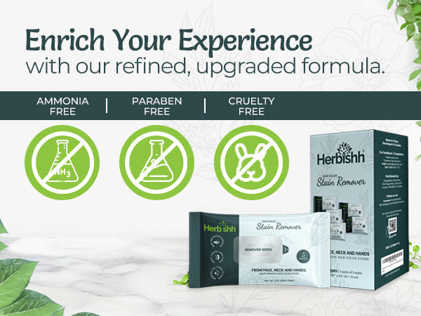 500ml Hair Color Shampoo & Stain Remover Wipes