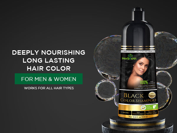 Black Hair Color Shampoo-500ml
