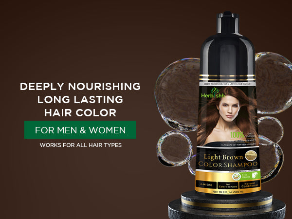 Light Brown Hair Color Shampoo-500ml