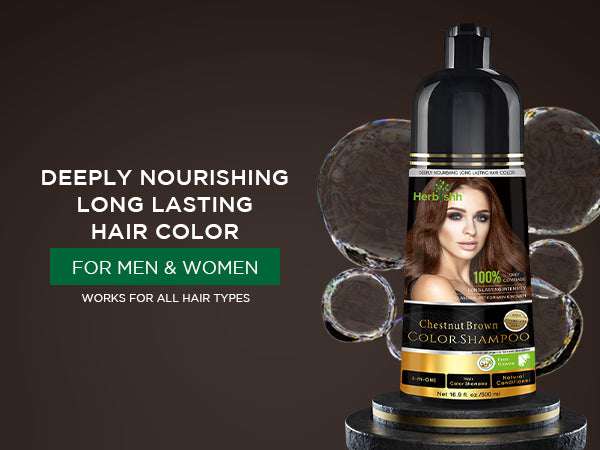 Chestnut Brown Hair Color Shampoo-500ml