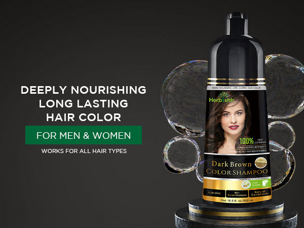Dark Brown Hair Color Shampoo- 500ml