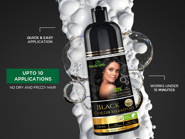 Hair Color Shampoo, Hair Mask & Stain Remover Wipes Combo