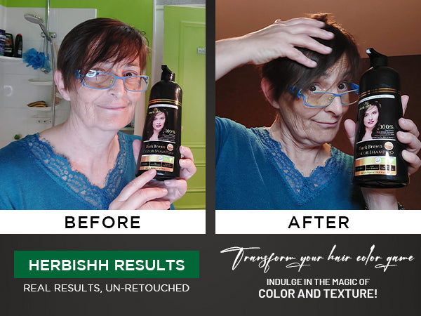 Dark Brown Hair Color Shampoo- 500ml