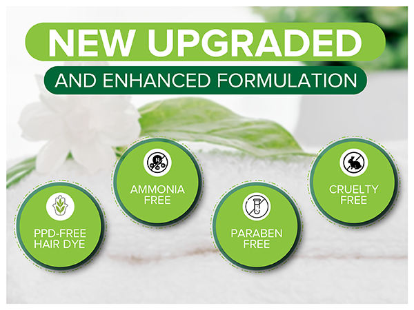 Dark Brown PPD Free Hair Color Shampoo - Herbishh